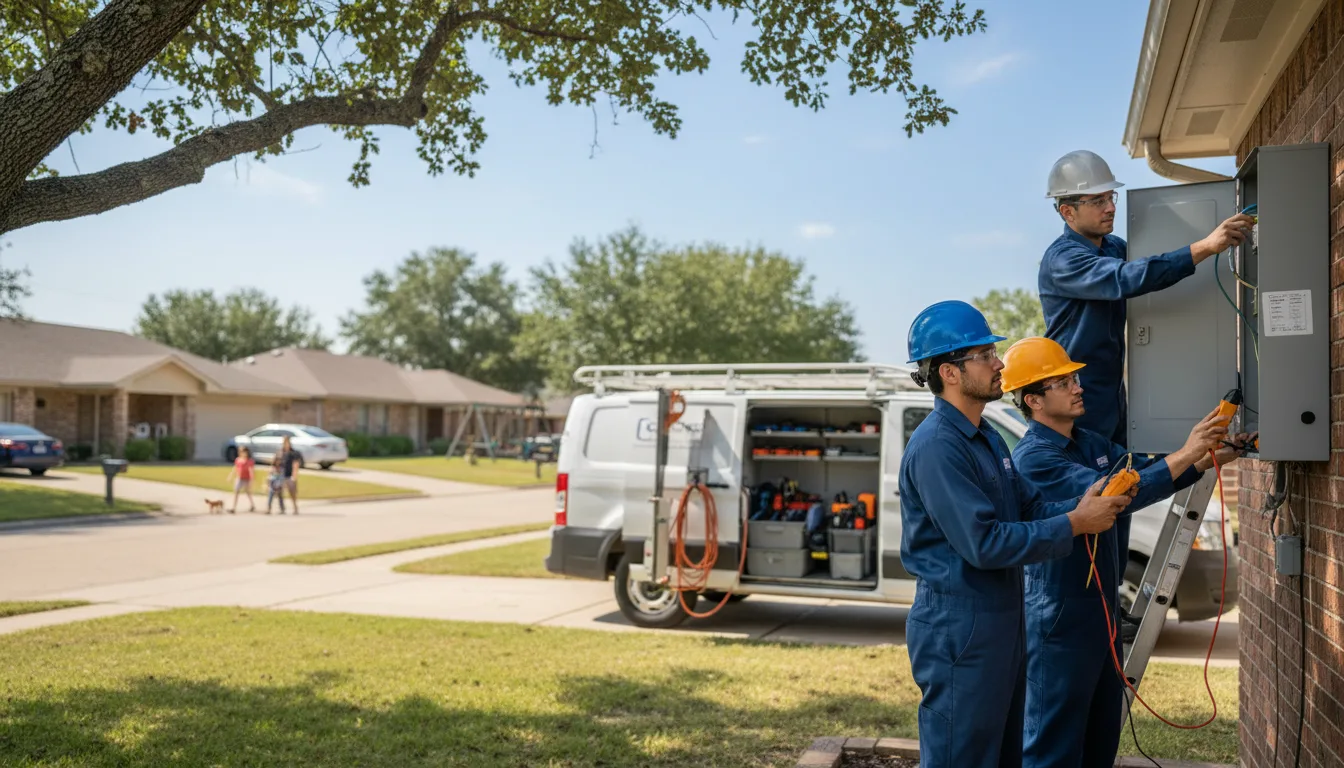 Certified electrician providing emergency electrical services in Edgewood, IA
